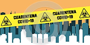 Cuarentena vector photo