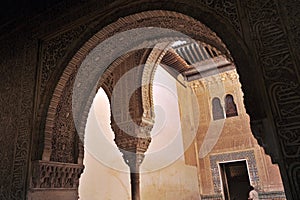 Cuarto Dorado, Alhambra palace in Granada, Spain photo