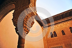Cuarto Dorado, Alhambra palace in Granada, Spain photo