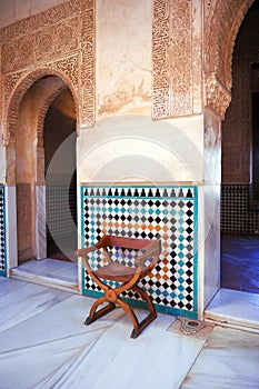 Cuarto Dorado, Alhambra palace in Granada, Spain photo