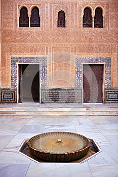 Cuarto Dorado, Alhambra palace in Granada, Spain photo