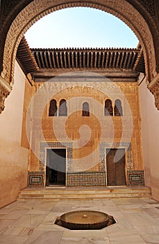 Cuarto Dorado, Alhambra palace in Granada, Spain photo