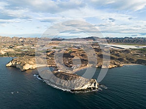 Cuatro Calas in Murcia aerial shot