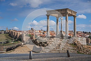 Cuatro Postes (The Four Posts) Cross and Viewpoint - Avila, Spain photo