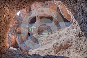 Cuatro puertas archealogical site at Gran Canaria, Canary islands, Spain photo