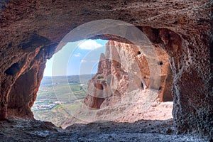 Cuatro puertas archealogical site at Gran Canaria, Canary islands, Spain photo