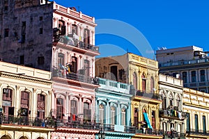 Cuba caribbean Architecture on the mainstreet in havana