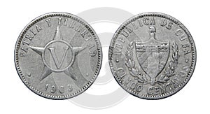 Cuba coin 5 five centavos