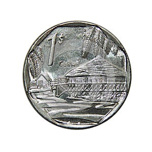 Cuba coin one peso  2007