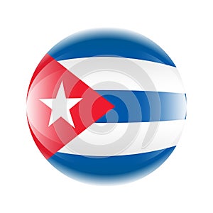 Cuba flag icon in the