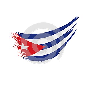 Cuba flag, vector illustration