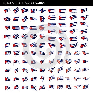 Cuba flag, vector illustration