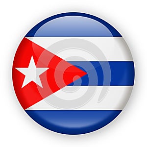 Cuba Flag Vector Round Icon