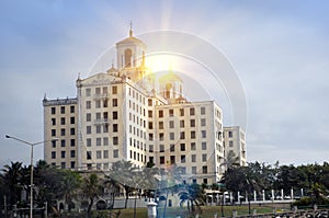 Cuba, Havana. Historical building of National hotel