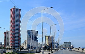 Cuba: Havanna`s skyline at the Malecon