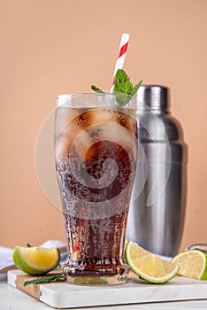 Cuba Libre or long island Cola and Lime Sour drink