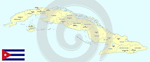 Cuba map - cdr format