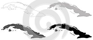 Cuba map - Republic of Cuba