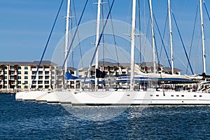 Cuba marina harbor in vardero with sailboat