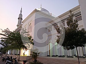 Cuba mosque in Caruban Madiun in the afternoon