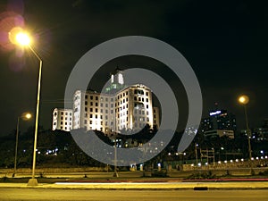 Cuba National Hotel & Habana Libre Hotel at night. photo