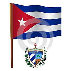 Cuba wavy flag