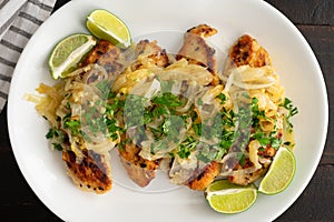 Cuban Chicken with Onions Pollo a la Plancha