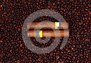 Cuban Cigars and Coffee beans