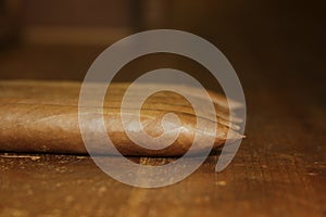 Cuban cigars over the table