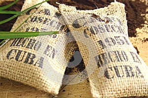 Cuban coffee sacks