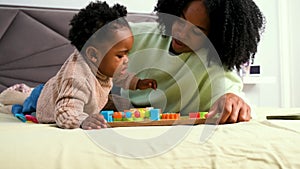 Cuban mother scolding her toddler daughter and the baby start to cry