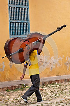 Kubanisch ein Musiker 