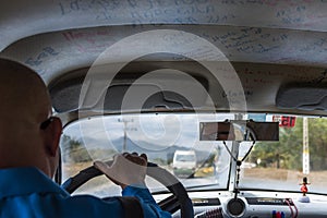 Cuban Taxi interior