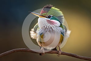 Cuban Tody on a branch.