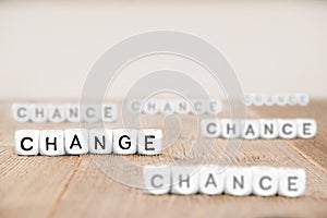 Cube Blocks with Chance - Change Concept