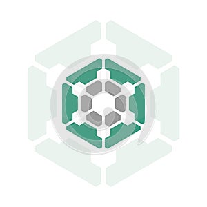 Cube Diamond Logo Vector photo
