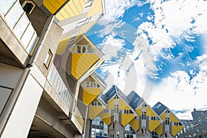 Cube houses in Rotterdam designed by dutch architect Piet Blom Netherlands