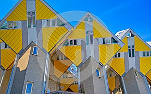 Cube houses in Rotterdam, the Netherlands