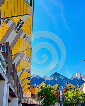 Cube houses in Rotterdam, the Netherlands