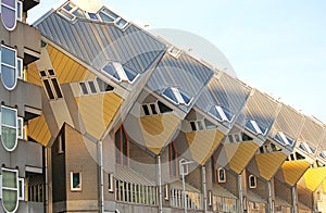 The cube houses in Rotterdam, Netherlands
