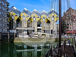 Cube houses in Rotterdam, Netherlands