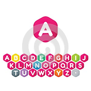 Cube logo icon font design