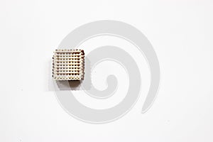 Cube made of matches. Without glue.