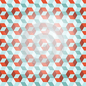 Cube Retro Vector Background