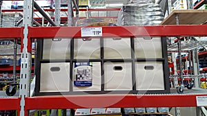 8 Cube Room Organizer on display inside Sam's Club