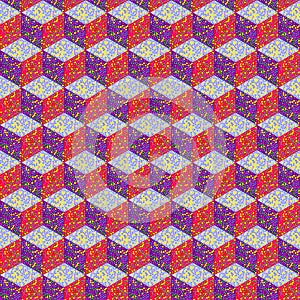 Cube seamless pattern