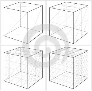 Cube From The Simple To The Complicated Shape Vector 05