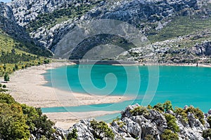 Cuber reservoir in the Sierra de Tramuntana, Mallorca, Spain