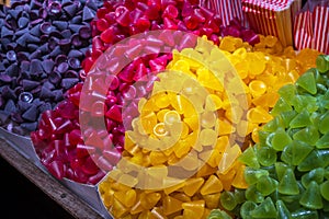 A cuberdon, a cone shaped Belgian famous candy