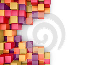 Cubes abstract background